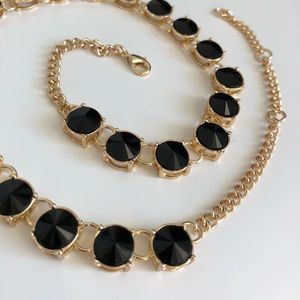 Black gem necklace
